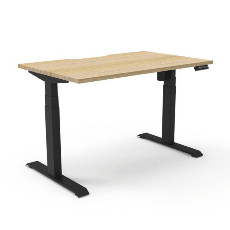 Zuri Light Sit Stand Desk by Aurora Office Furniture